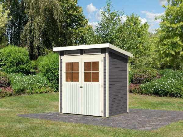 Tuinhuis Glücksburg 2 ECO 19 mm terragrijs