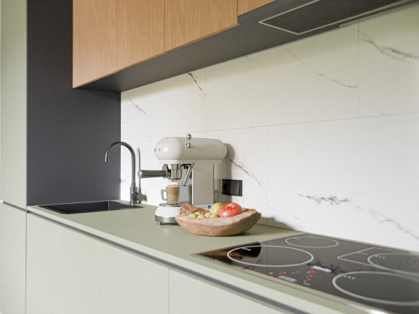 Wandpanelen RenoVario Carrara marmer wit