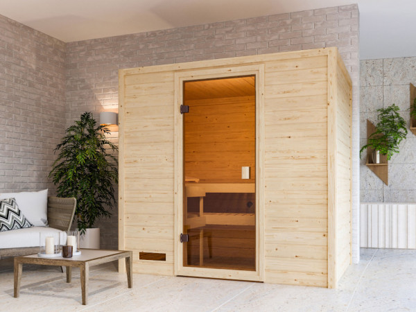 Karibu massief houten sauna Sophie 3