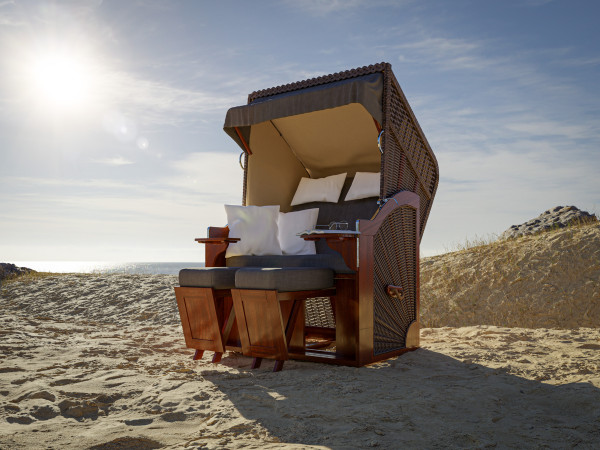 Lökken Strandstoel, Grijs Design, incl. Beschermhoes