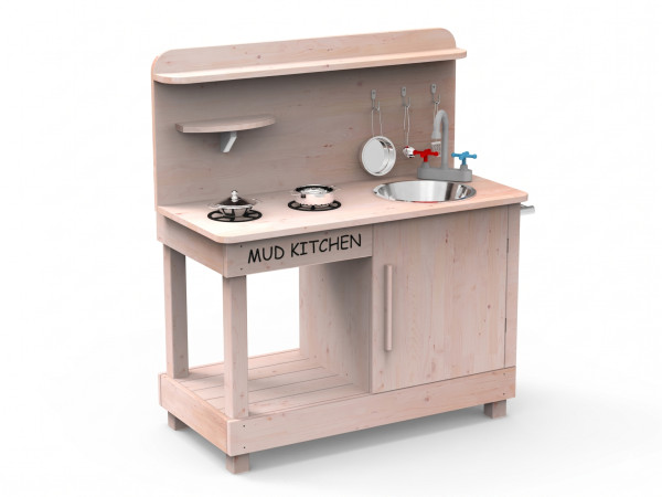 Modderkeuken Juna speelkeuken natuurlijke afwerking