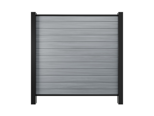Tuinafrastering Privacyscherm PVC-steeksysteem Grey Oak