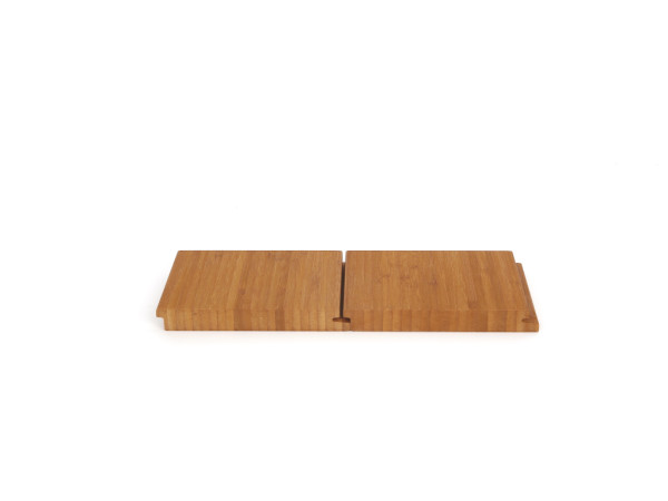 Bamboe wandbekleding voor buiten - natuurlijk bruin, 2900 x 135 x 18 mm