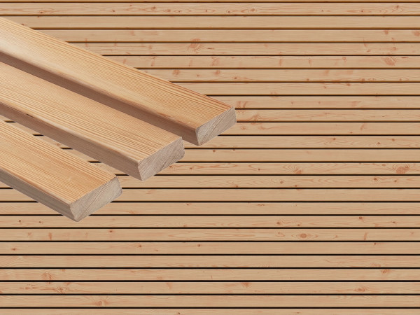 Gevel Rhombusprofiel Siberisch lariks