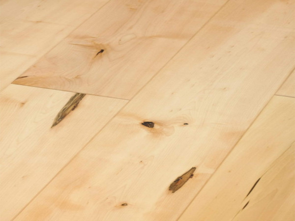 Massief houten plank esdoorn ABCD, onbehandeld