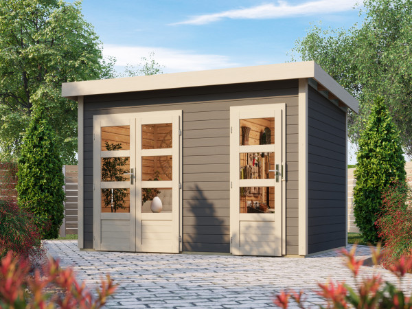 Tuinhuisje Tussenwand Tintrup 28 mm terra grijs