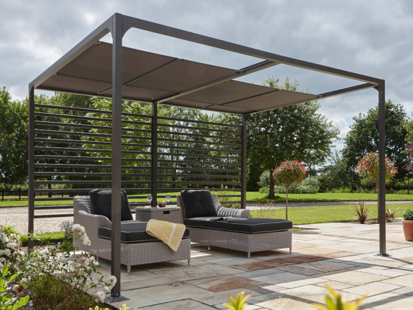 Aluminium pergola “Firenze 4x3” donkergrijs