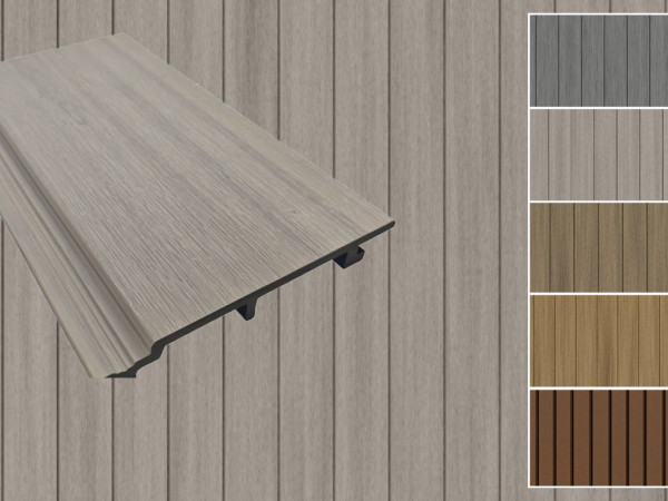 WPC 4-voudig ruitprofiel Beige gecoëxtrudeerd