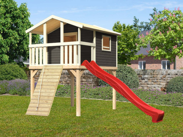 Steltenhuis Benjamin SET 19 mm terra grijs incl. glijbaan rood en meer