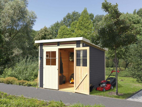 Tuinberging Glücksburg 4 ECO 19 mm terra grijs