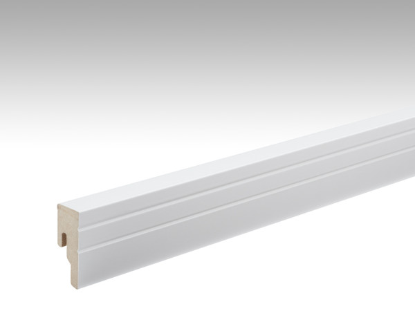 Plint effen wit glanzend 324 decorprofiel 18 stuks