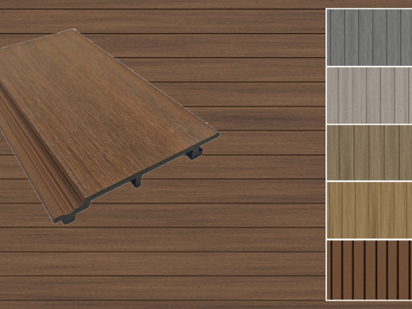 WPC 4-voudig ruitprofiel Teak gecoëxtrudeerd