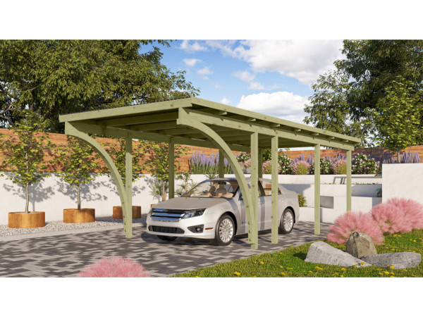 Carport enkele carport 2 ECO incl. 2 toegangsbogen