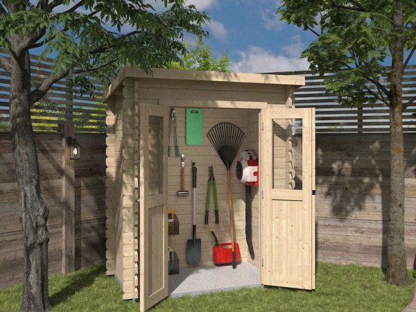 Tuinhuis BBH "Mini 1 A" 28 mm puntdak