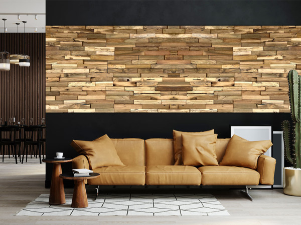 Wandbekleding Teak Batavia