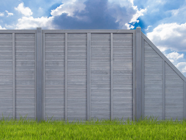 Privacybeschermende schutting smal element Ronda den grijs