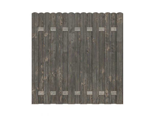 Houten schutting Pinus keteldruk geïmpregneerd grijs