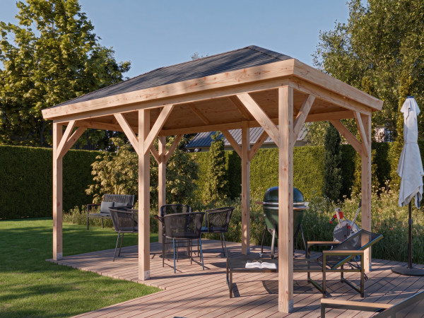 Houten paviljoen tuinpriëel "Samos" douglas