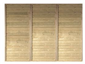 Achterwand voor enkele carport kdi