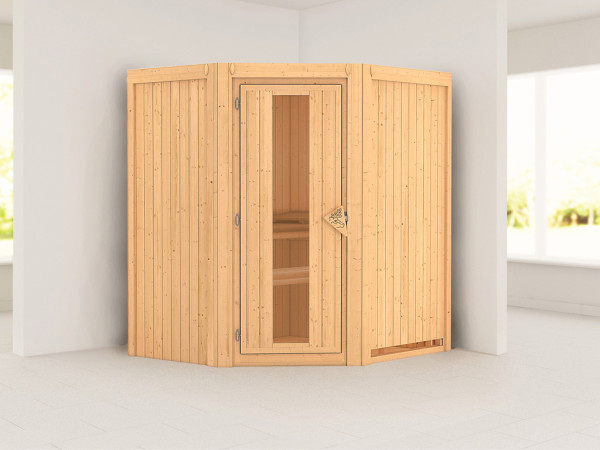 Systeemsauna Taurin houten deur met geïsoleerd glas