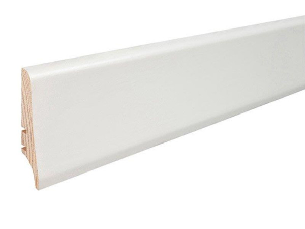 Plint Elite wit PW58, zijde-mat gelakt