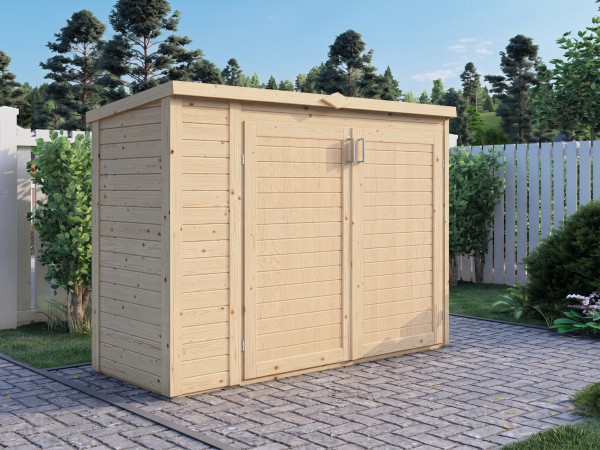 Tuinberging / containerbox Multibox 3, wanddikte 14 mm, onbehandeld naturel
