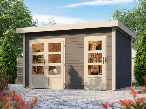 Tuinhuisje Tussenwand Tintrup 28 mm terra grijs