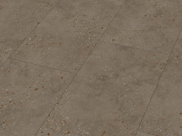 Vinylvloer DB 500S “Terrazzo dunkel 6858” tegelmotief