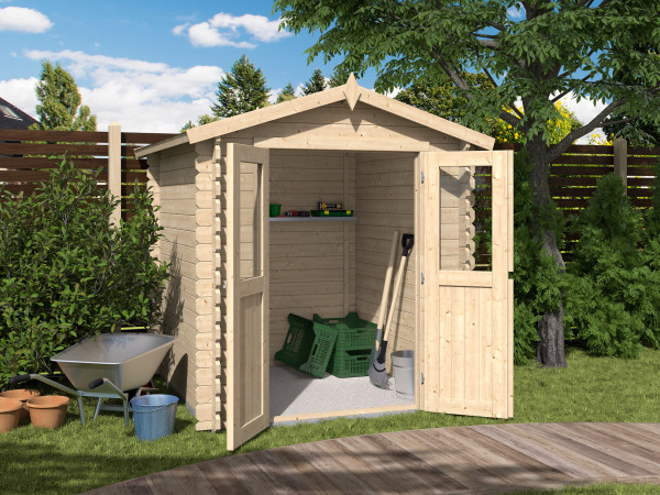 Tuinhuis "Mini 2 B" BBH 28 mm Zadeldak