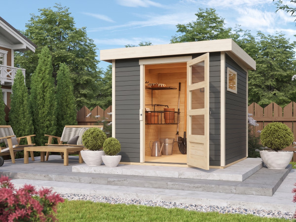 Tuinhuis Bielefeld 1 19 mm terragrijs