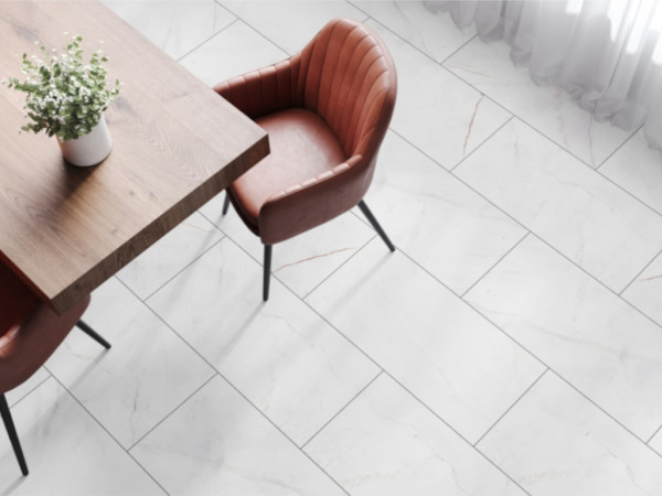 Vinylvloer The Floor "SPC Stone" Marmorata chiara Q1004 tegel
