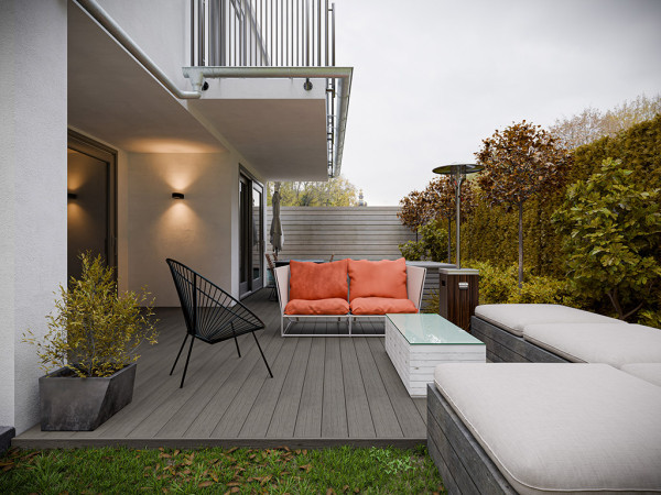 Composiet vlonderplank (BPC) grijs