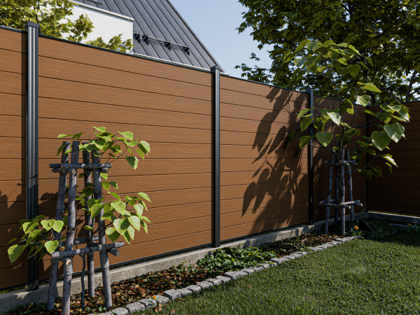 Plankenset voor WPC insteekheksysteem lichtgrijs