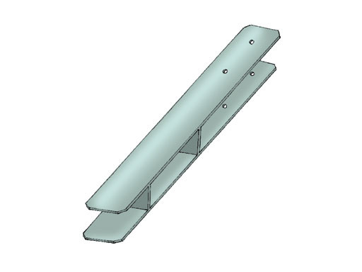 Paalanker H-vorm 116 mm gegalvaniseerd