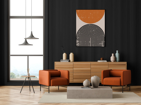 Akoestische panelen AURA Calm Black Oak