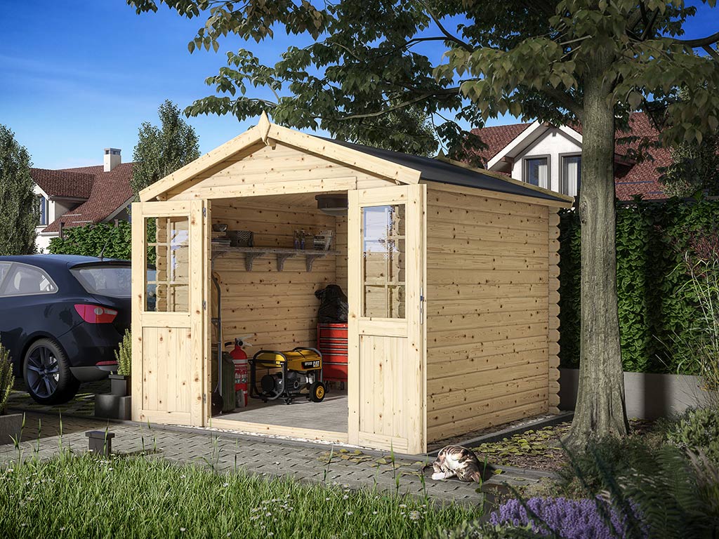 Tuinhuis Blokhut CA2871 28 Mm Onbehandeld | Blokhut | Tuinhuis ...