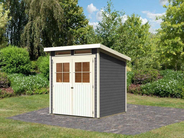Tuinhuis Glücksburg 3 ECO 19 mm terragrijs