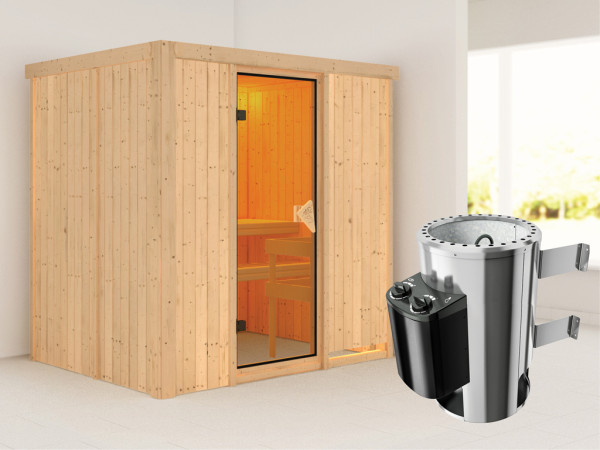 Systeemsauna Fanja incl. Plug & Play saunakachel besturing