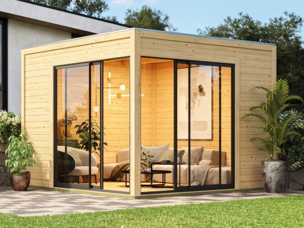 Tuinhuisje Dice 3 38 mm naturel