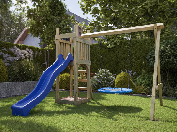 Illustratie toont speeltoren inclusief telescoop (niet inbegrepen)