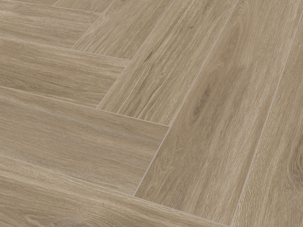 Vinylvloer The Floor "SPC Herringbone" york eik P6002 visgraat