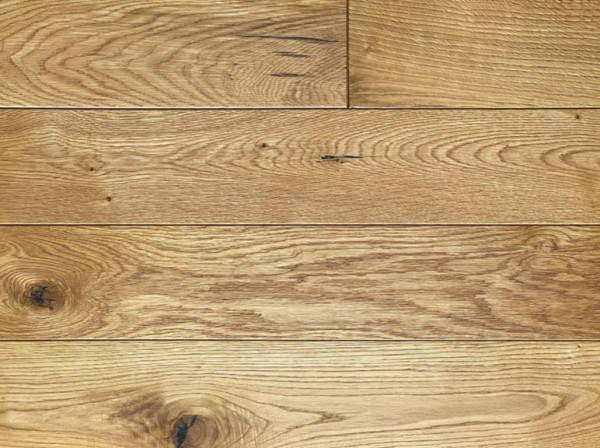 Massieve houten vloerdelen eiken rustiek R, geschuurd, natuurlijk geolied