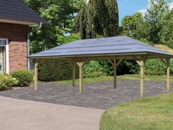 Carport Kirn 3 CLASSIC natuurlijke afwerking