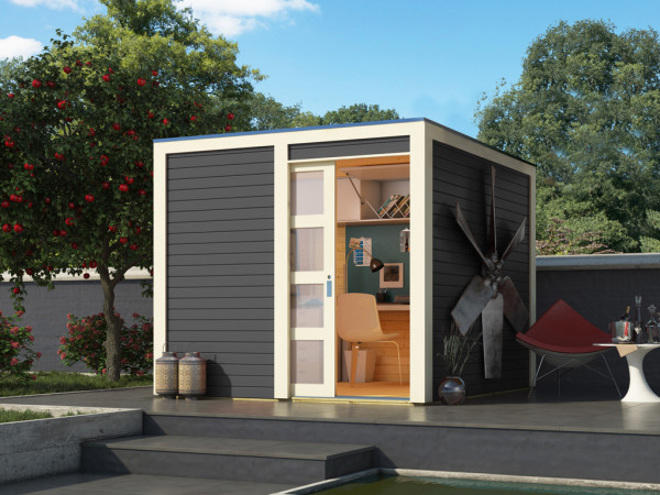 Tuinhuis Qubic/Cubino 19 mm terragrijs