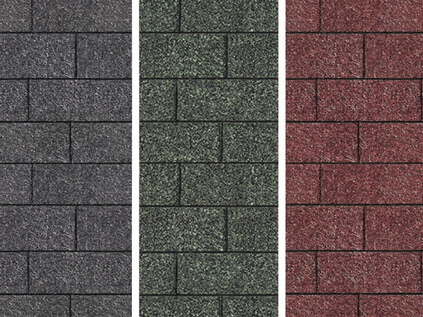 Bitumen rechthoekige shingles met kleurkeuze