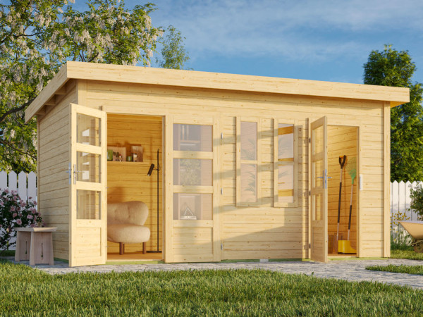 Tuinhuis "Zweiraumhaus Appelhorn" 28 mm onbehandeld