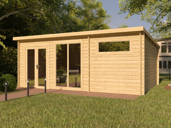 Tuinhuis blokhut Callie 2 44 mm onbehandeld