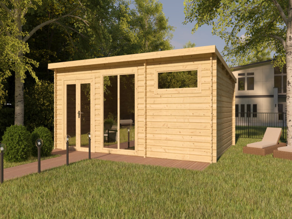 Tuinhuis blokhut Callie 2 44 mm onbehandeld