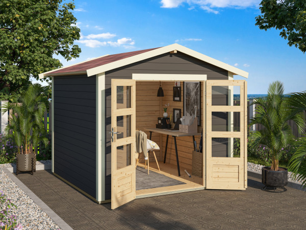 Tuinhuis Talkau 6 28 mm terra grijs