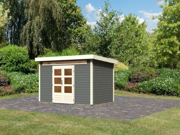 Tuinhuis Kandern 7 28 mm terragrijs